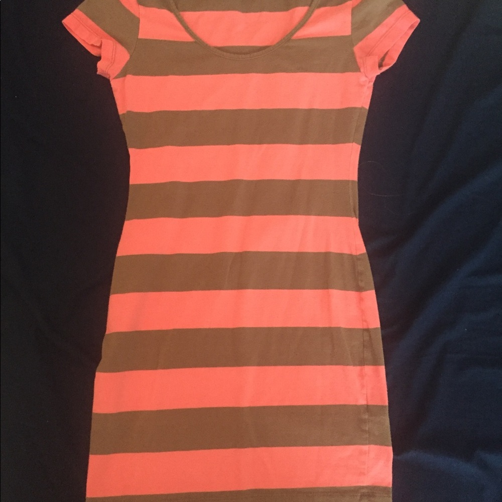Pink/Brown H&M Mini Dress